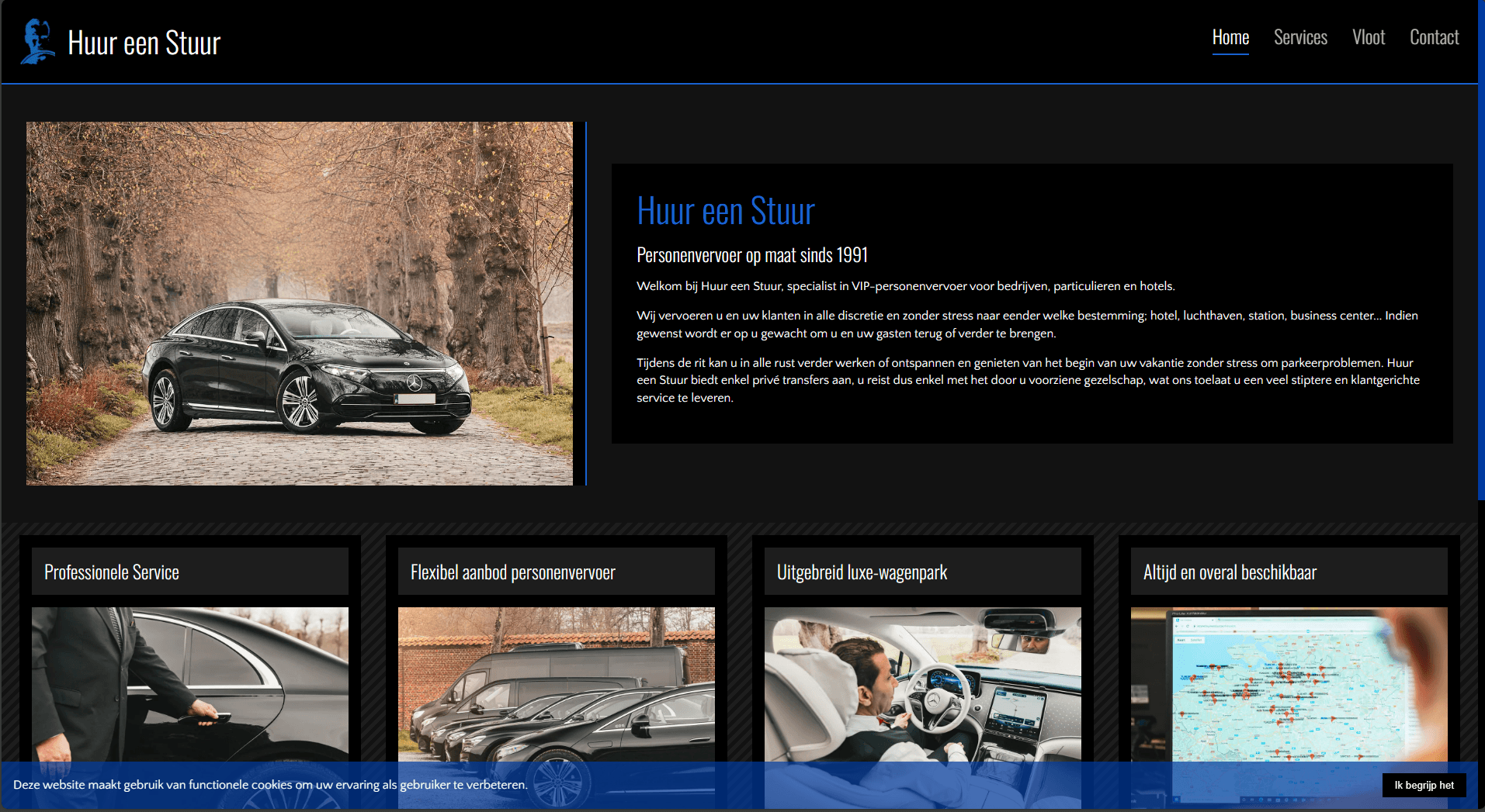 Huur een Stuur website